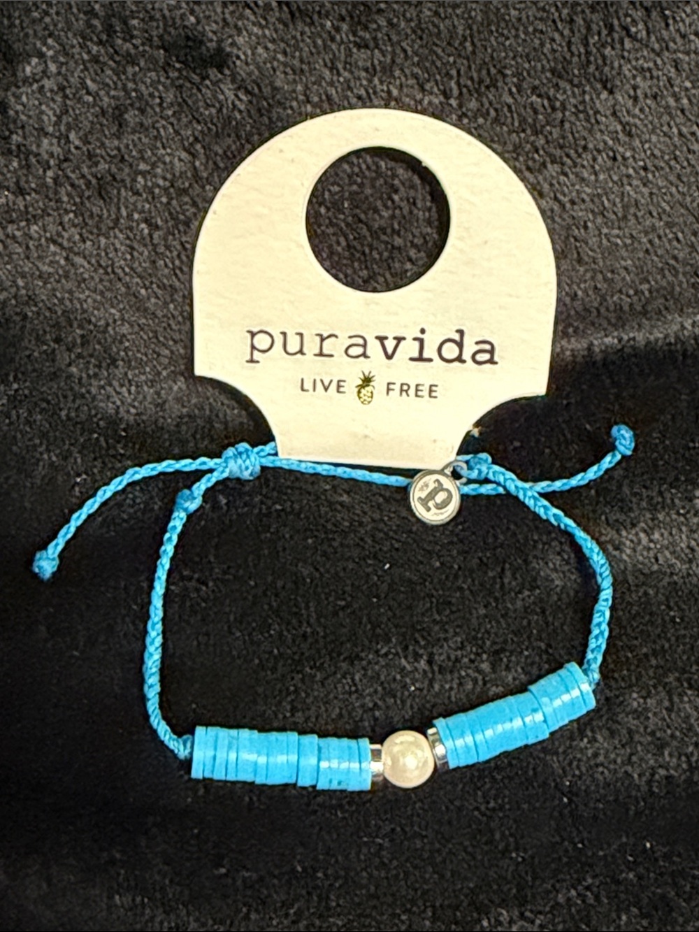 BNWT PURA VIDA NEON MOON TURQUOISE & PEARL BRACELET